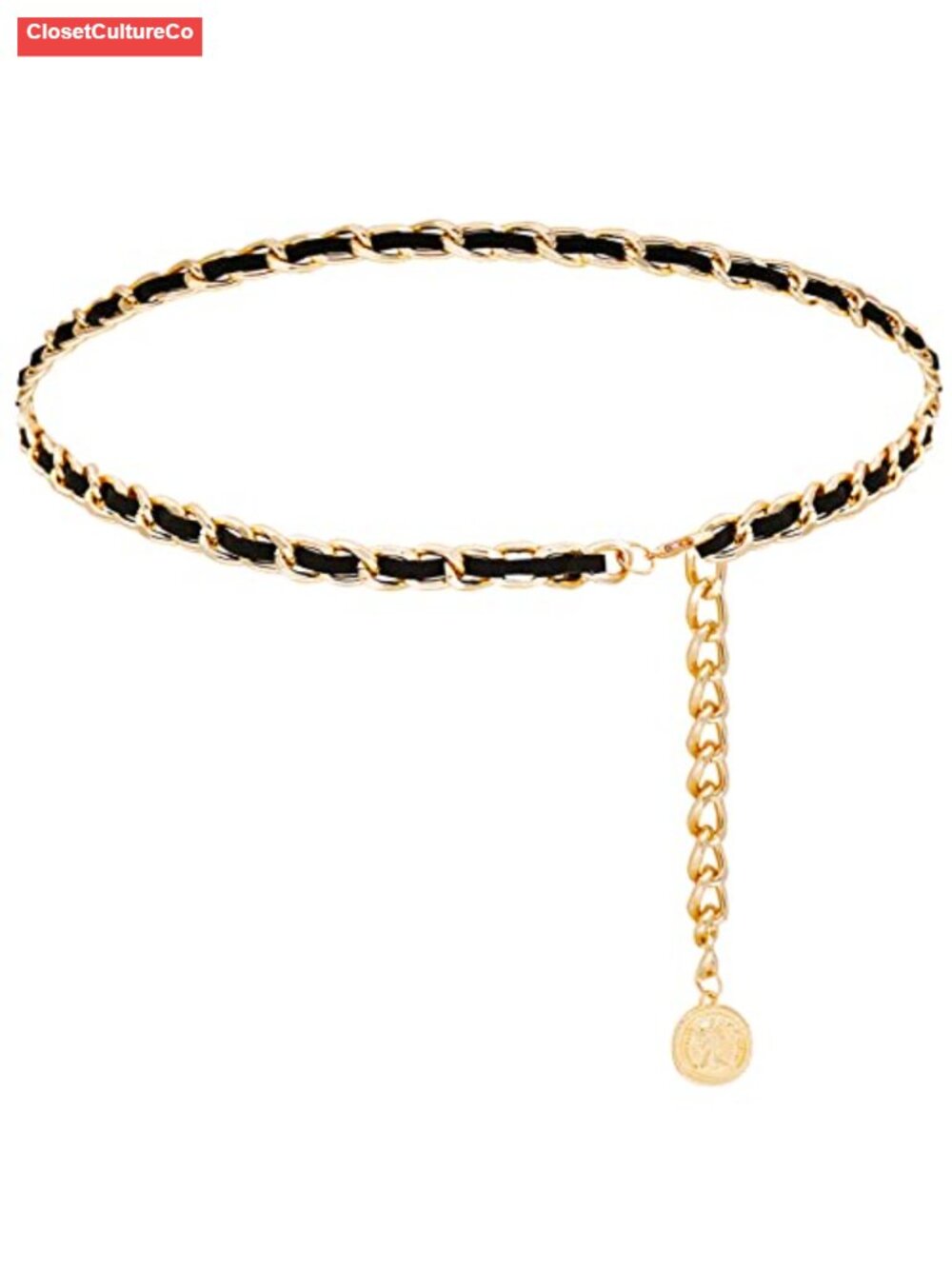 Leather Chain Belts for Women Layered Metal Waist Chain
